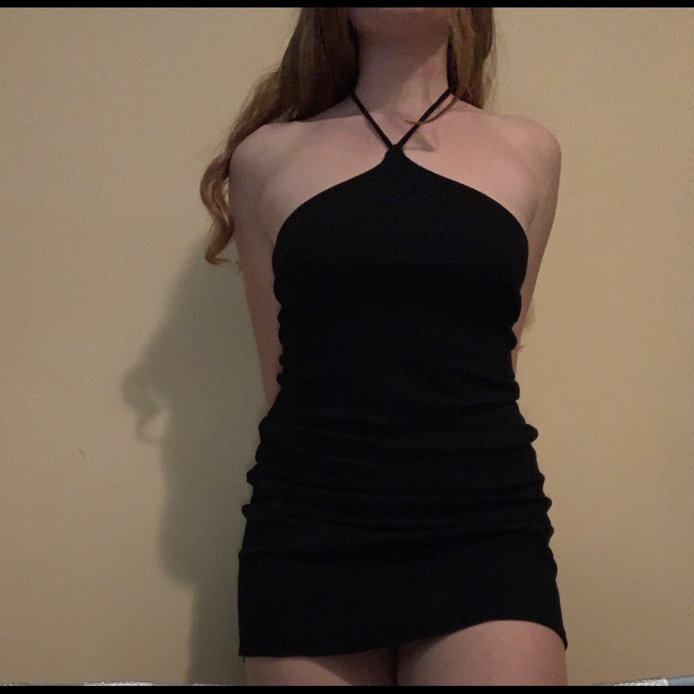 Black Brandy Melville mini dress.